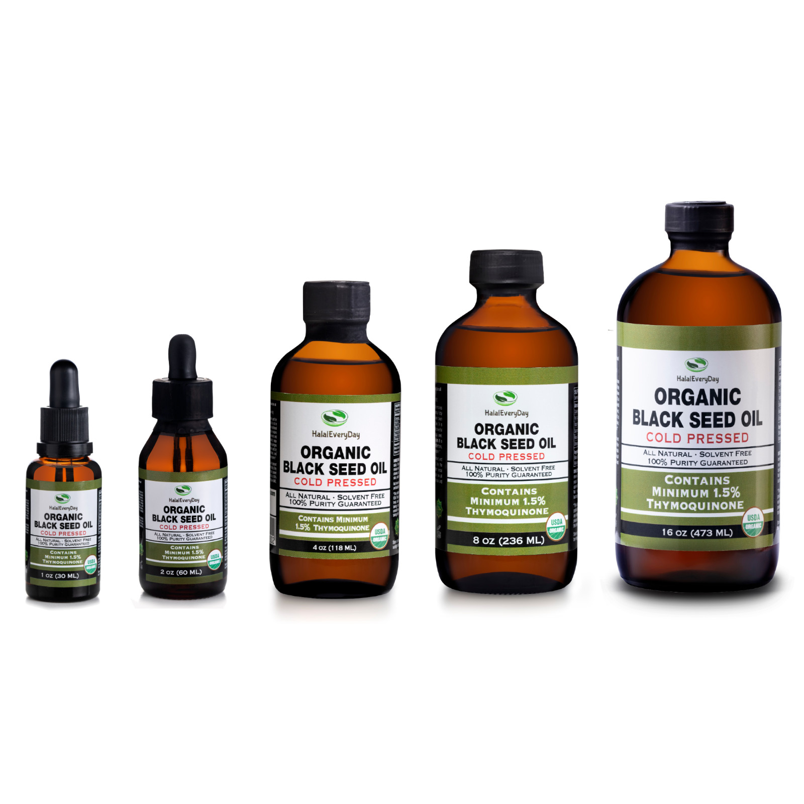 Organic Black Seed Oil – 100% Pure Cold Pressed Cumin Nigella Sativa Fresh Bulk