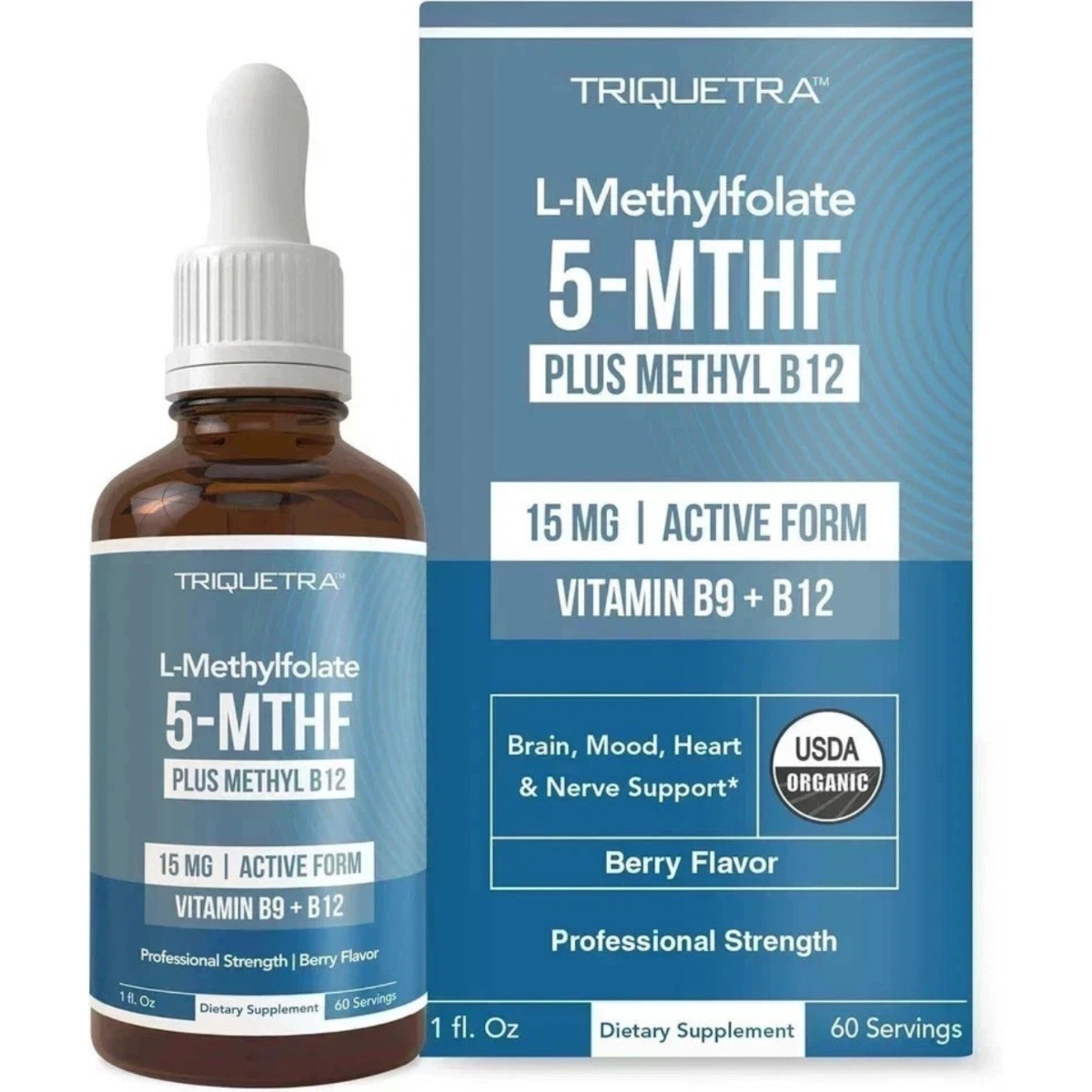 L-Methylfolate 5-MTHF 15mg– Active Methylated Formula for Mood & Energy