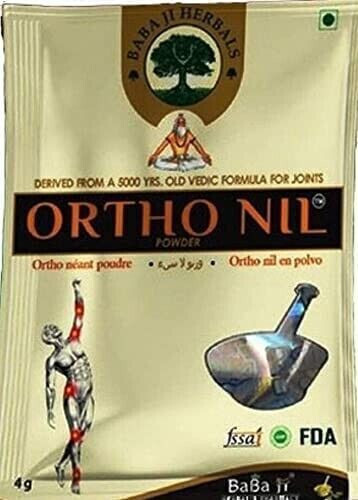 Ayurvedic Baba ji Herbals Ortho nil Powde for Joint Pain(25Pcs) 4Gm Each