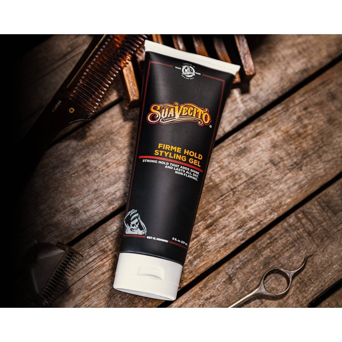 Suavecito Firm Hold Styling Gel – 8 fl oz: For All Hair Types, Daily Use