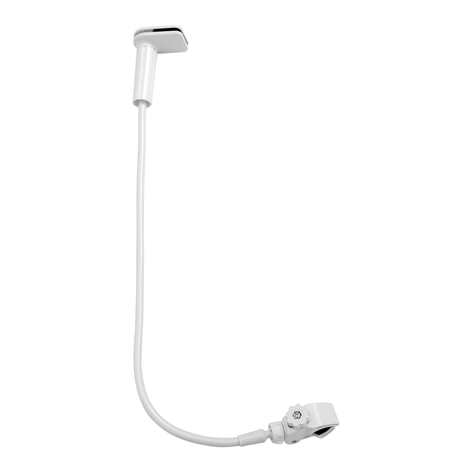 360 Degree Rotating Hair Dryer Stand Adjustable Stand Holder Hands-Free White
