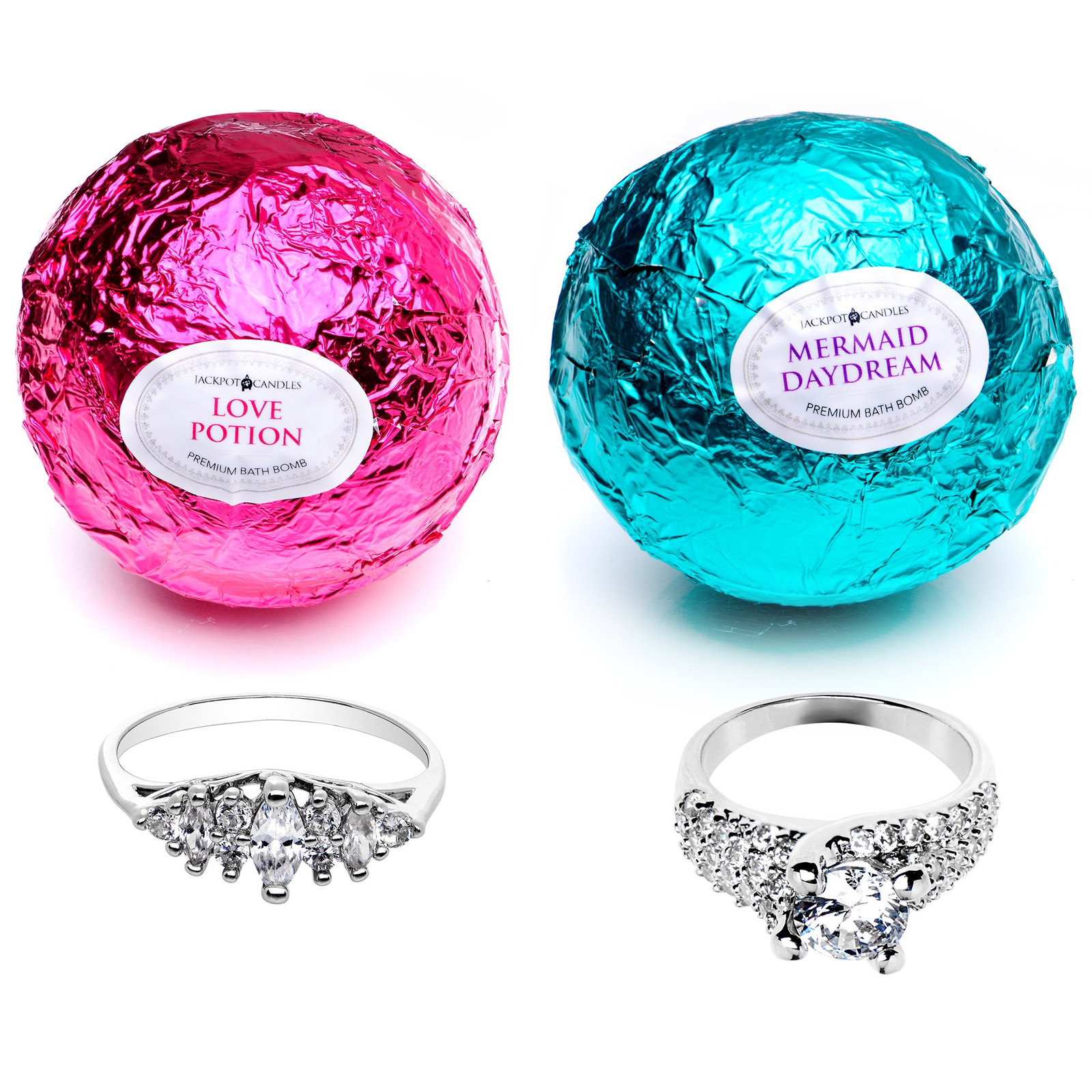 Best Deal Bath Bombs Bath Fizzy In Premium Quality With 2 Rings Surprise Inside