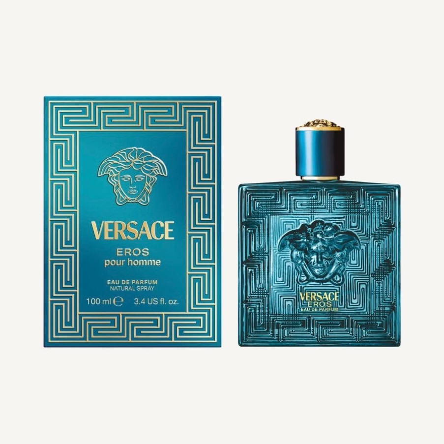 Versace Eros Pour Homme Eau de Parfum Spray, Regular Size 3.4 fl oz
