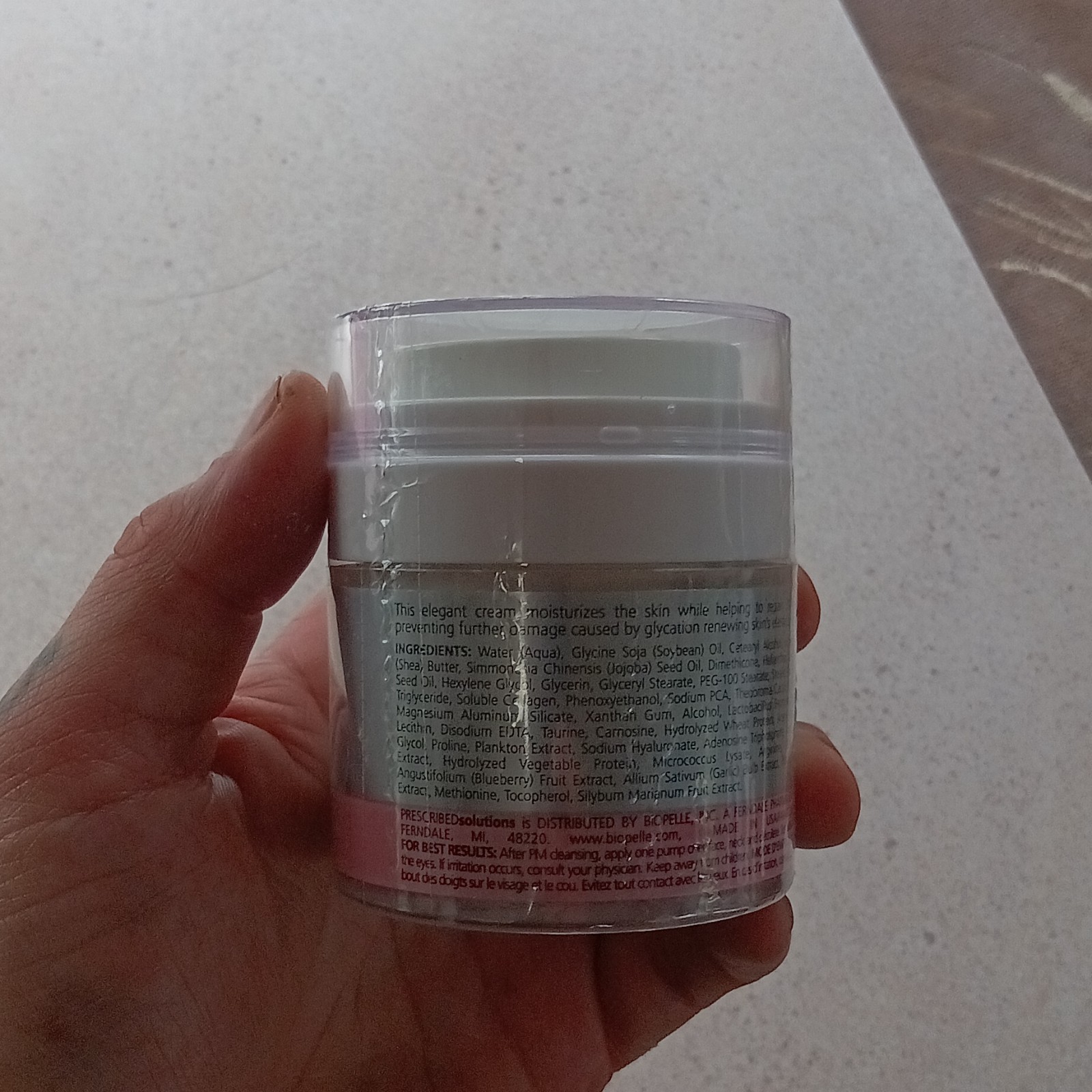 DNA PRESCRIBED Solutions Anti-Glycation Face Night Cream Moisturizer 1.7 fl oz