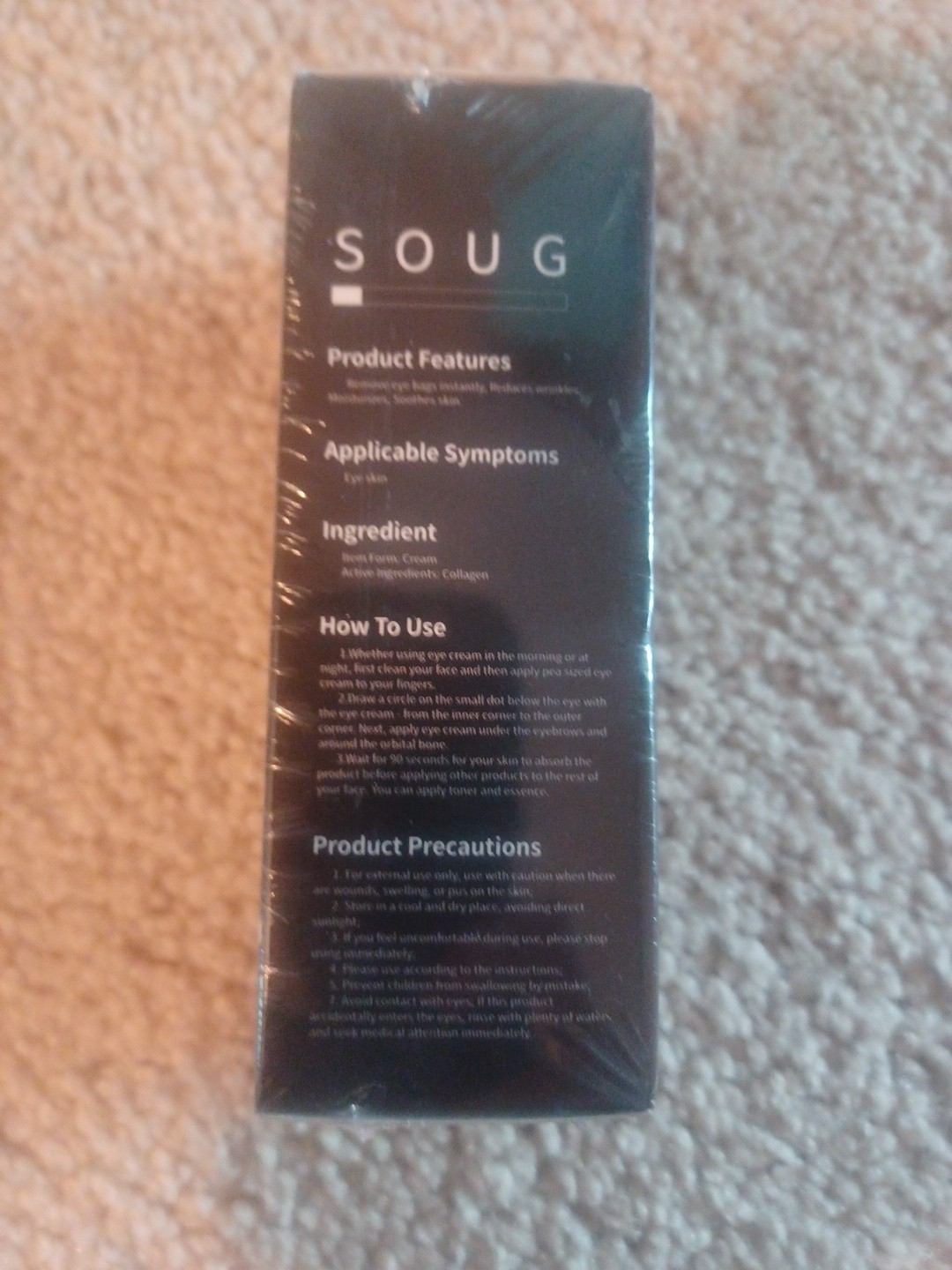 New Temporary Eye Tightener By Soug 30mL/ 1 Fl oz Expires 07/2026 – Sealed