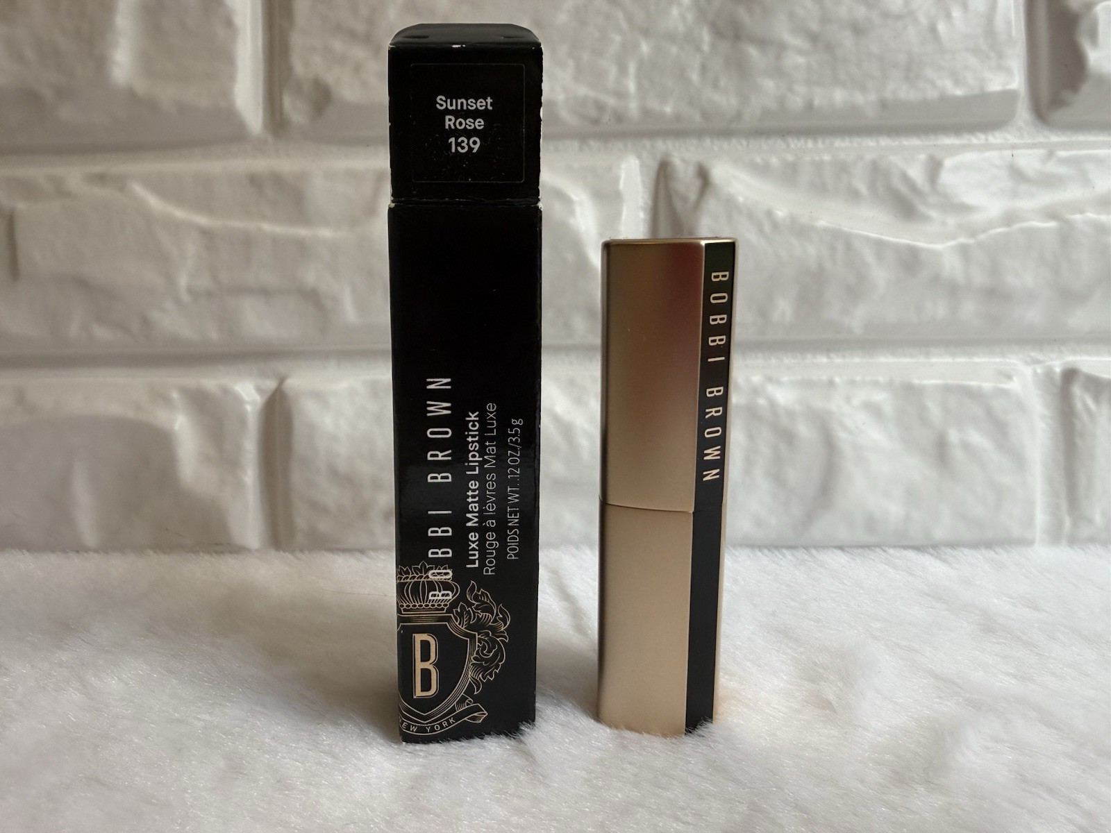 Bobbi Brown Luxe Matte Lipstick 139 Sunset Rose Full Size 3.5g
