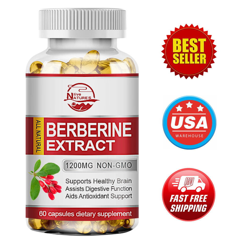 Premium Berberine HCL 1200mg High Potency Anti-inflammatory,Blood Sugar Support