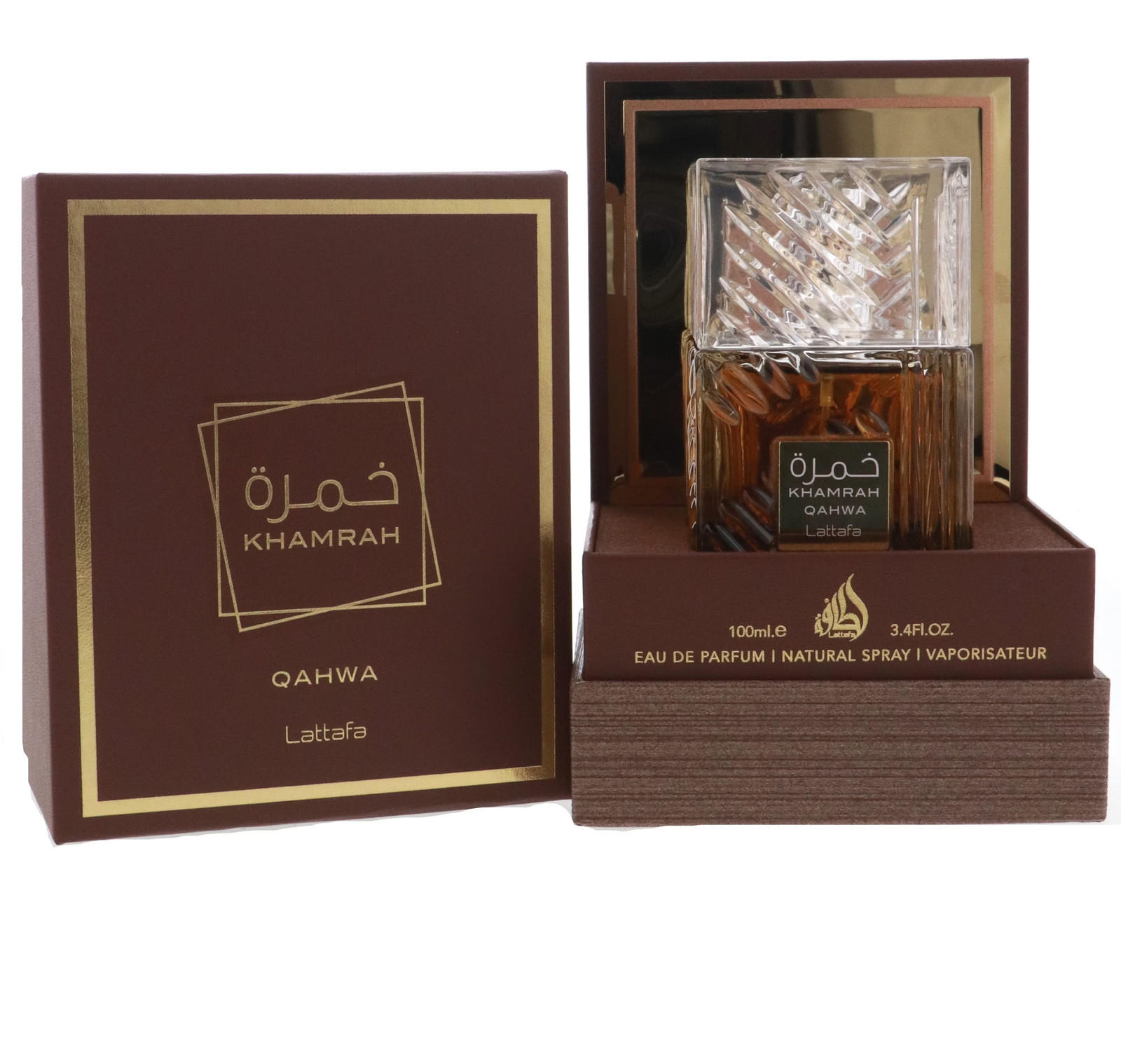 Lattafa Khamrah Qahwa Eau de Parfum 100ml Unisex – Warm Coffee Vanilla Cinnamon