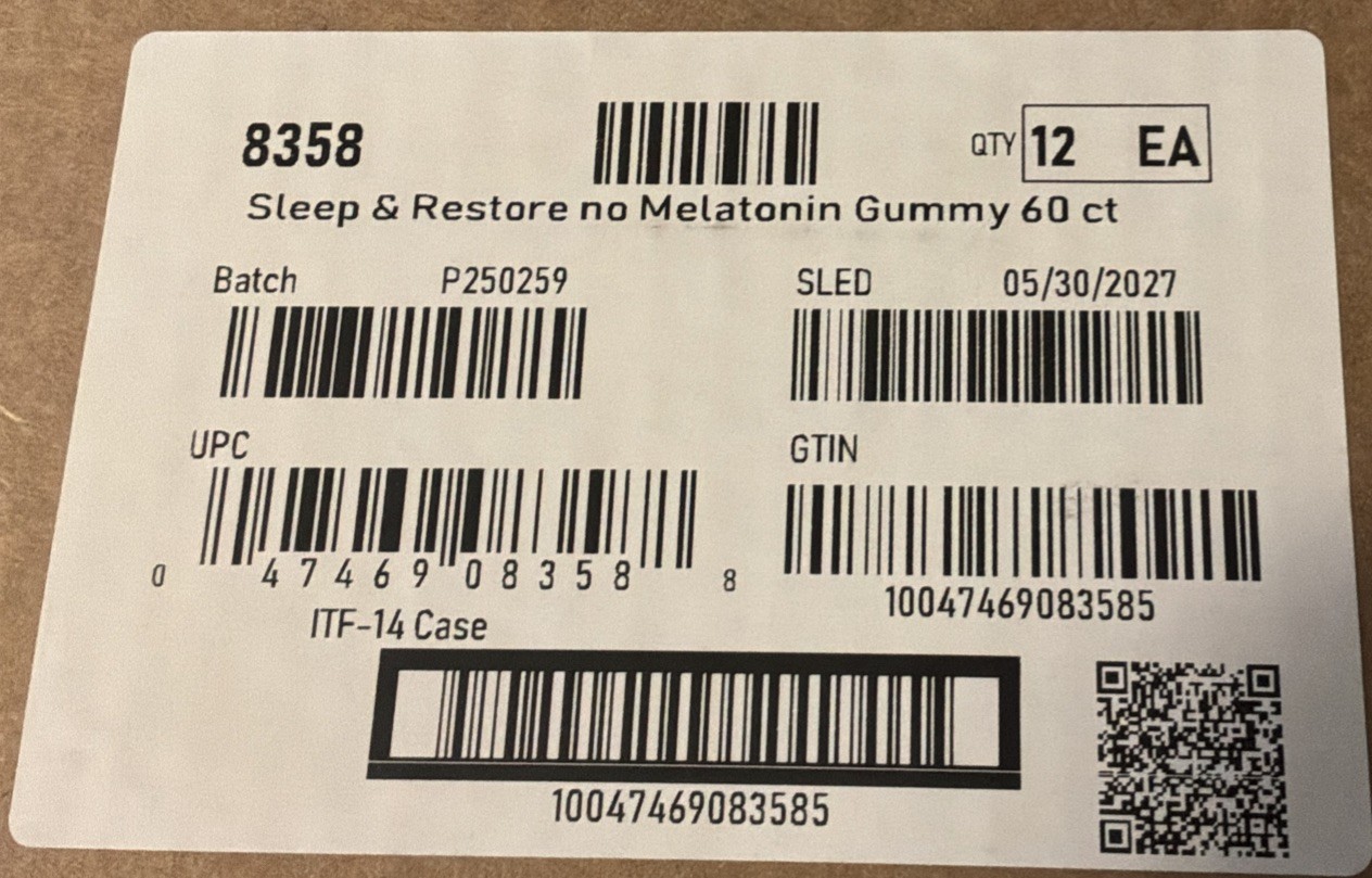 Natrol Non-Melatonin Sleep and Restore Gummies – Tart Cherry 60ct *EXP 05/2027*