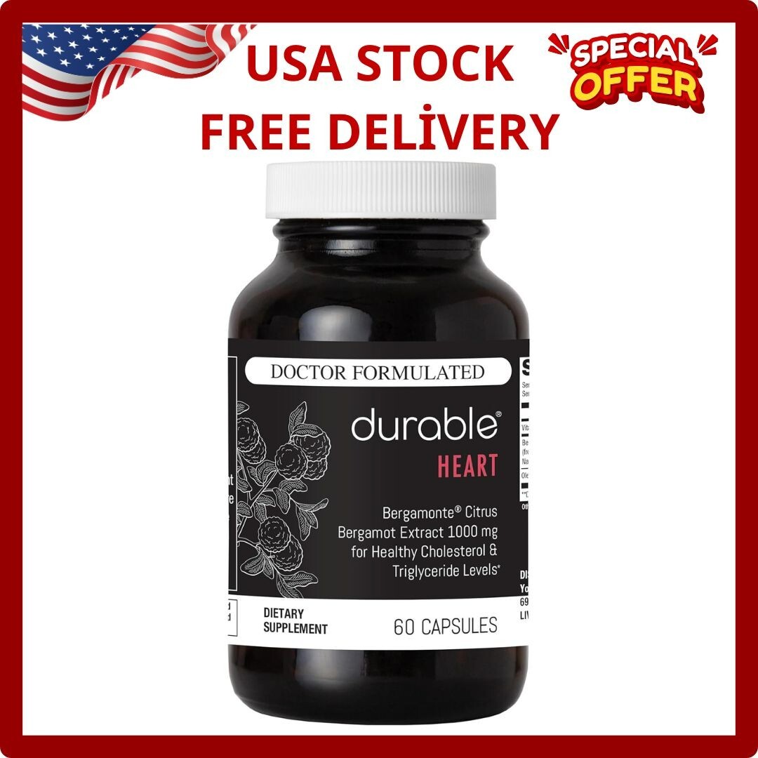 Heart 1,000 Mg Extra-Strength Bergamonte Citrus Bergamot & Olive Leaf Extract…