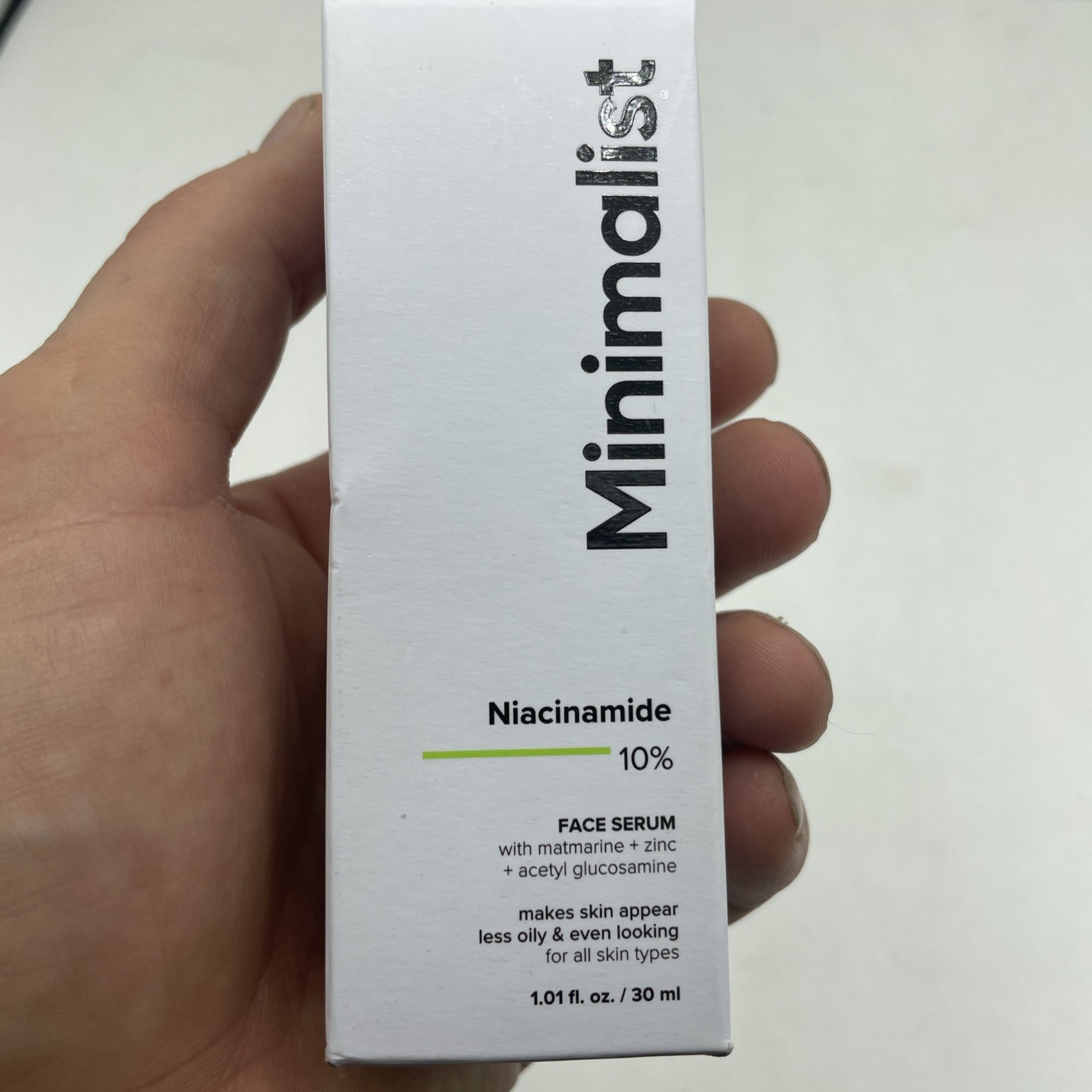 Minimalist Niacinamide 10% Face Serum, 1oz, Exp. 07/2026