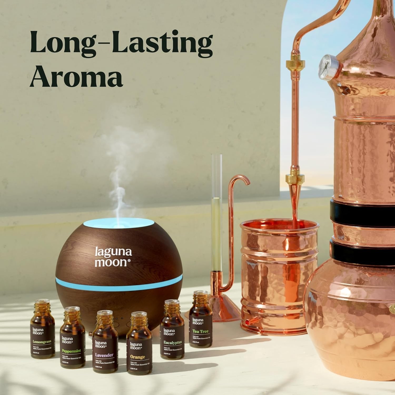 Essential Oils Aromatherapy Set – 6 Oils for Diffusers-Herbal & Fresh