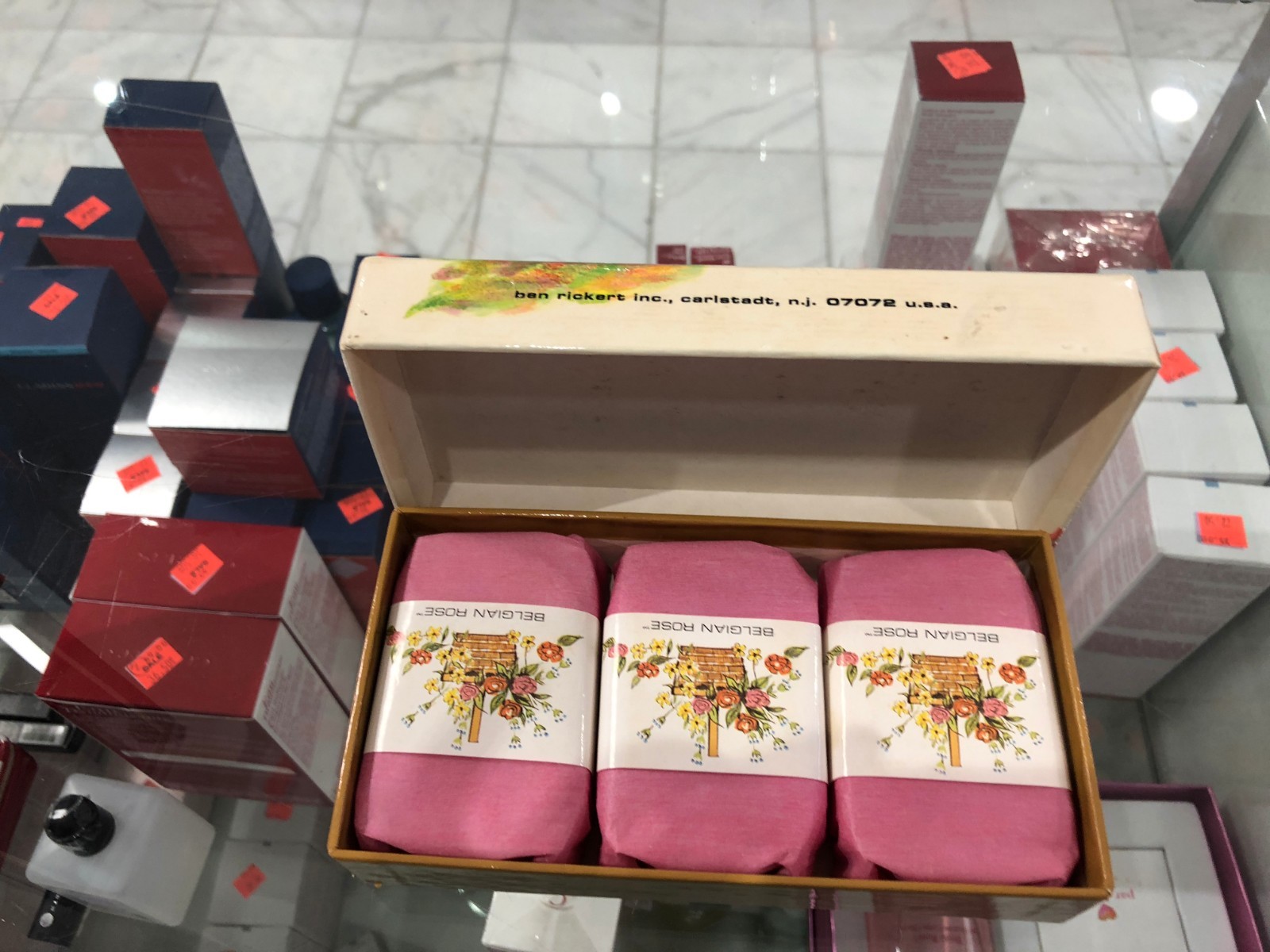 BELGIAN ROSE BY BEN RICERT INC 3 CAKES 3 0Z. EACH PARFUME