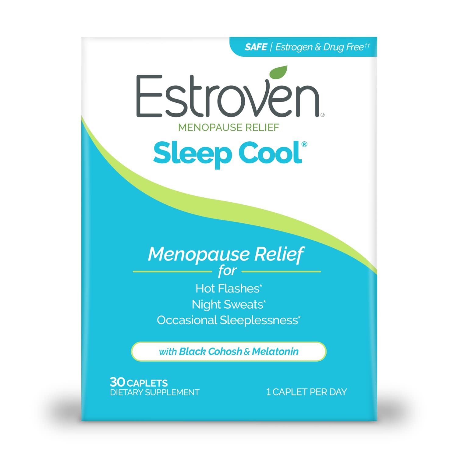 Estroven Sleep Cool for Menopause Relief, 30 30 Count (Pack of 1), No Color