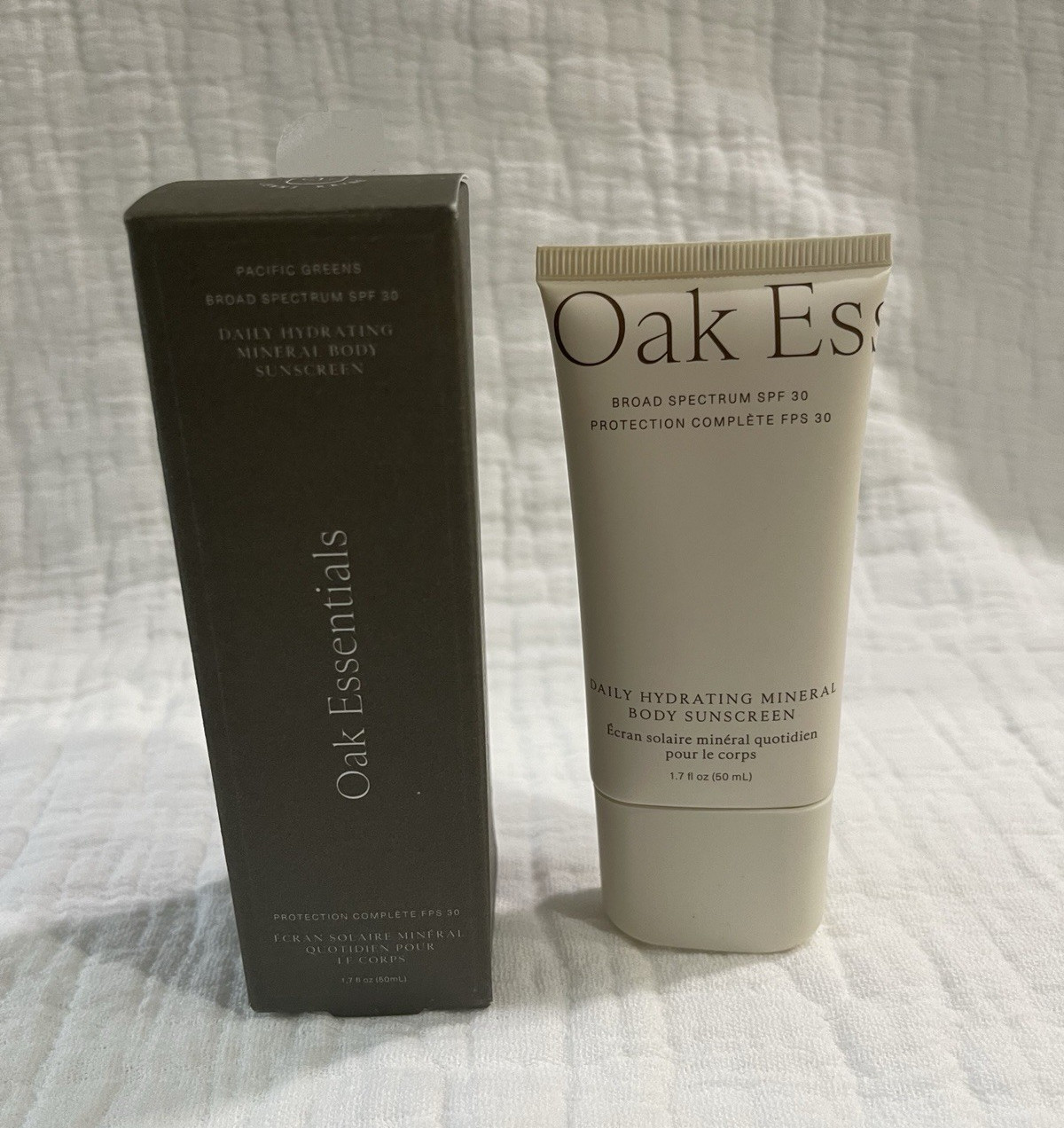 Oak Essentials Pacific Greens Mineral Body Sunscreen SPF 30 Broad Spectrum 1.7