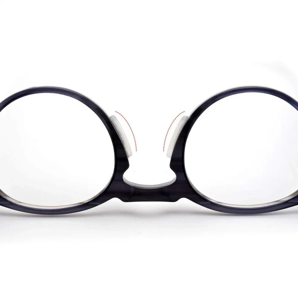 Silicone Eyeglasses Anti-slip Stick On Nose Pads Sunglasses Glasses 2 Styles