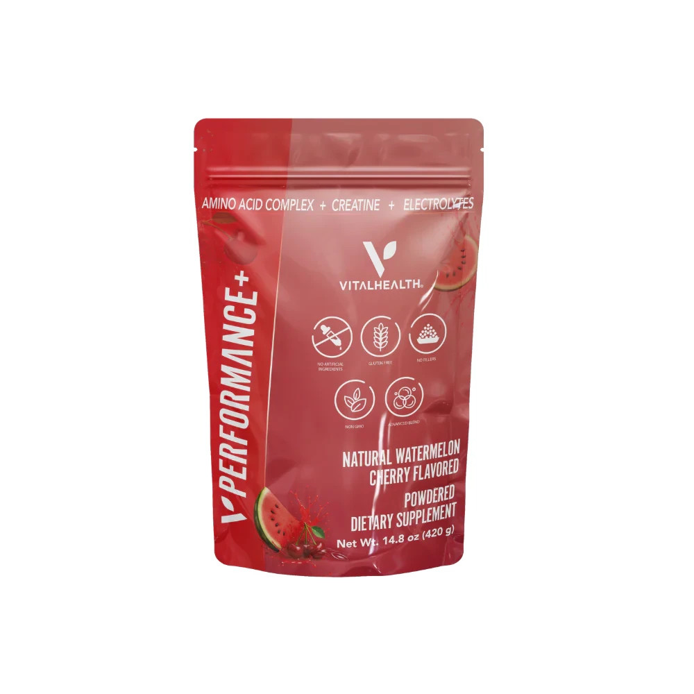 VITALHEALTH V PERFORMANCE+ designed to bosting energy, strength, muscle recovery