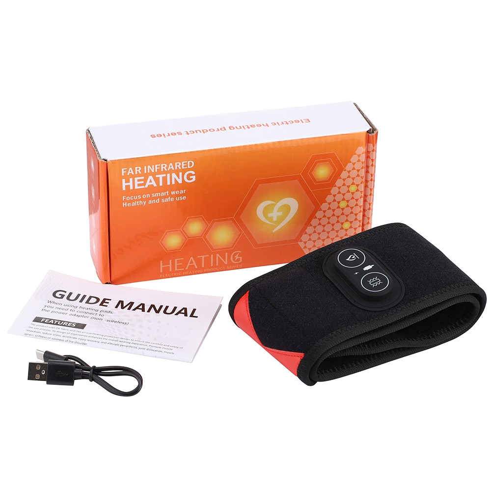 660nm & 850nm Red Light Therapy Wrist Heating Wrap Vibration Massage Pain Relief