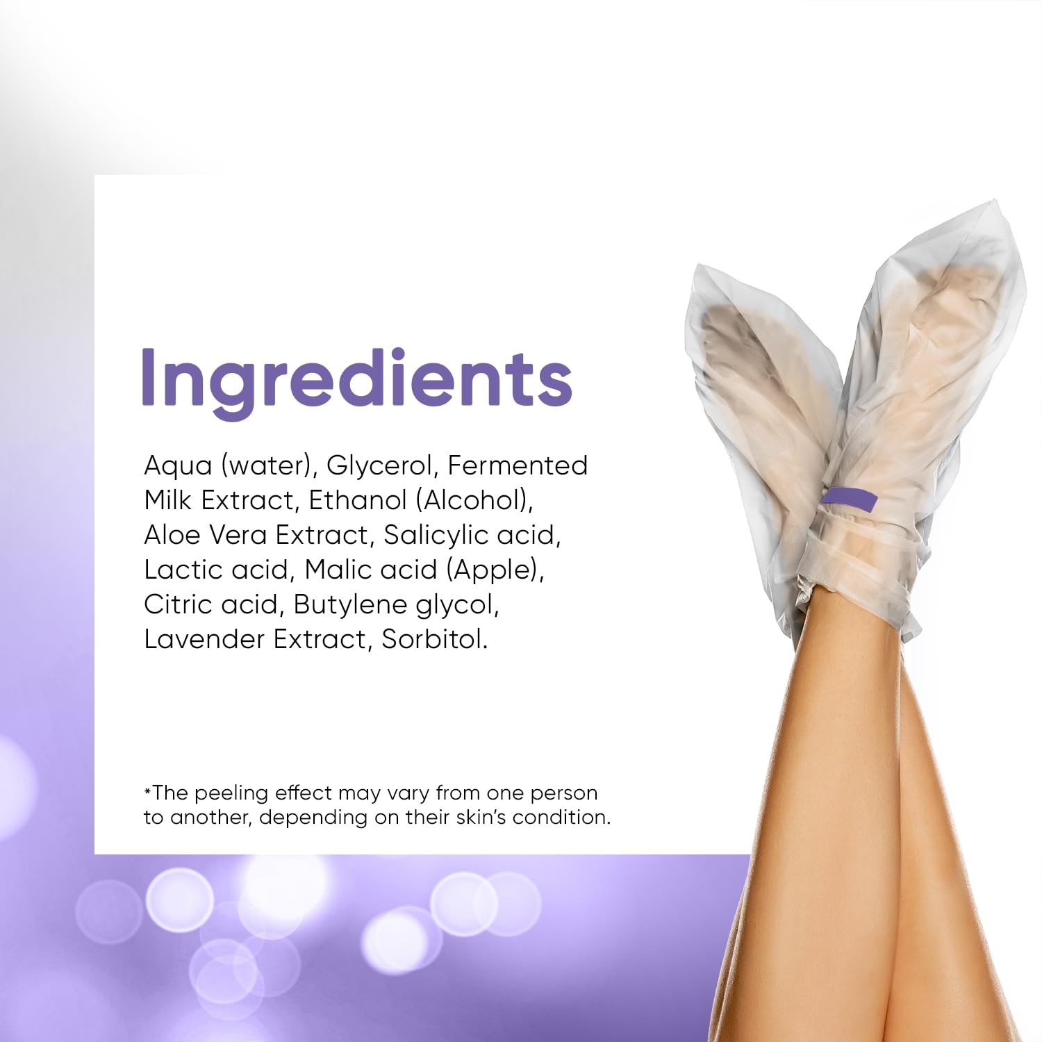 Foot Peel Mask – for Baby Soft Skin – Remove 2 Pair (Pack of 1)