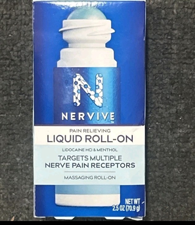 Nervive Nerve Care, Pain Relieving Roll On Liquid, Max Strength No-Mess Topical.