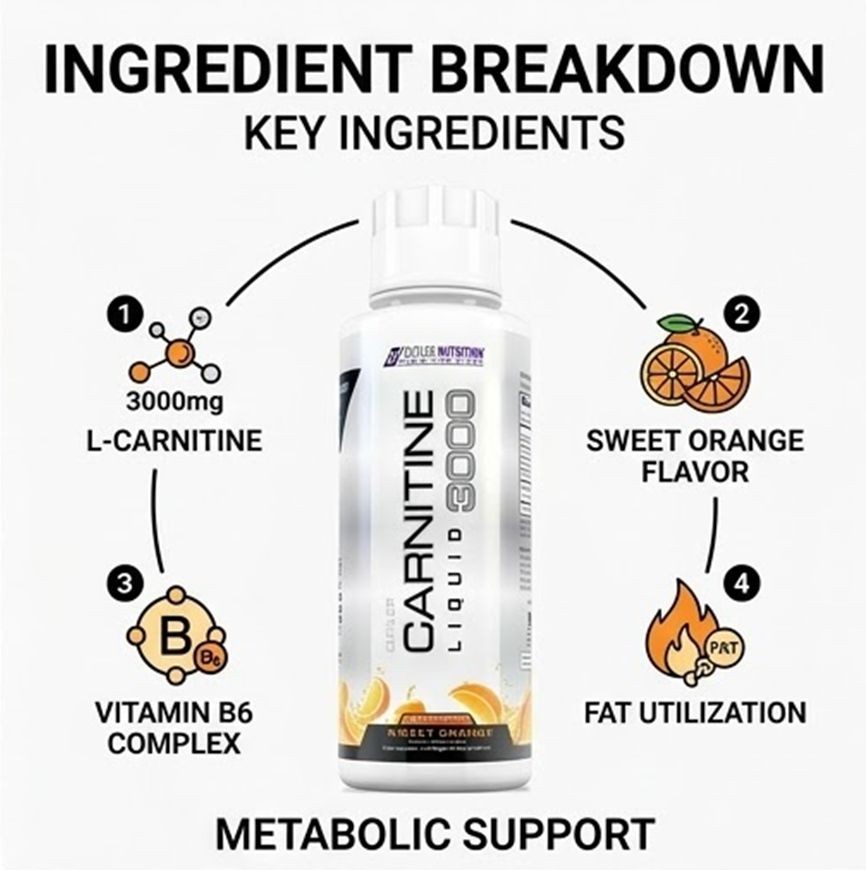 Cutler Nutrition Carnitine Liquid 3000 Sweet Orange 2-Pack Energy Supplement