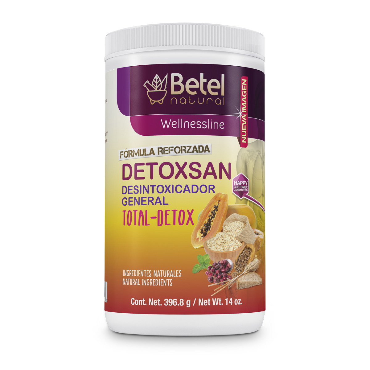 Detoxsan Total Detox Powder – Colon Cleanse and More – Betel Natural 14 Oz
