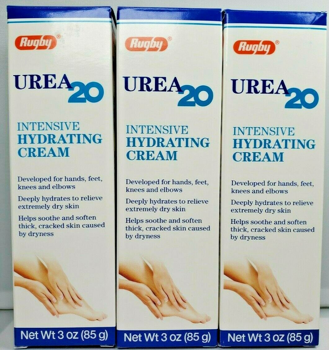 Rugby UREA 20 Intensive Hydrating Cream 3 oz – 3 Pack
