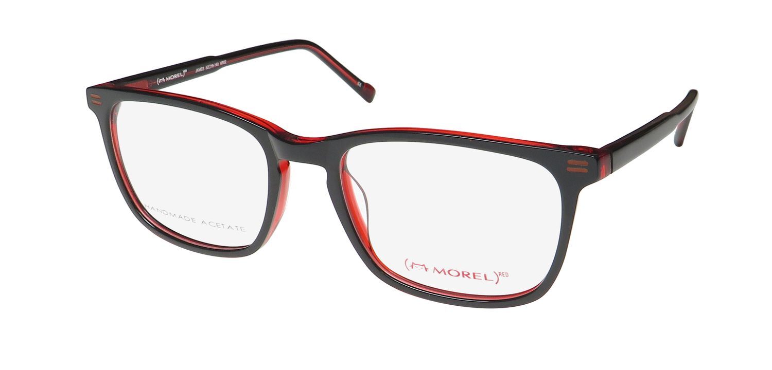 NEW MARIUS MOREL 1880 RED JAMES 90036C GLASSES BLACK 52-18-140 NR02 FULL-RIM