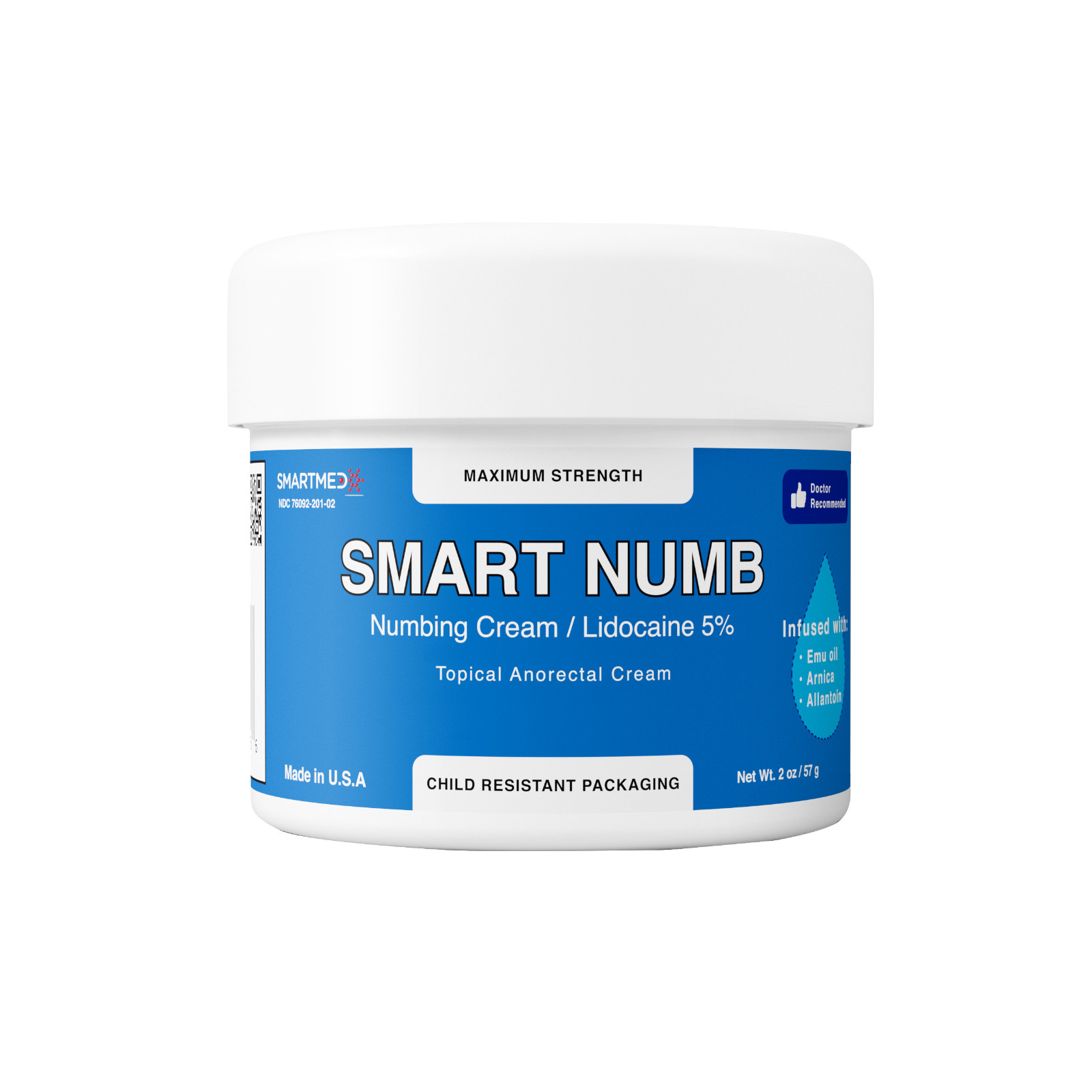 SMART Numb – 5% Maximum Strength Topical Pain Relief, Numbs Quickly 2oz
