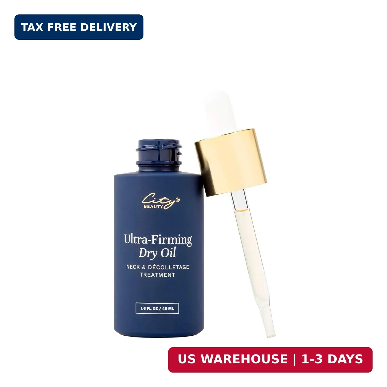 City Beauty Ultra-Firming Dry Oil – Neck & Décolletage Treatment – Hydrate & Lif