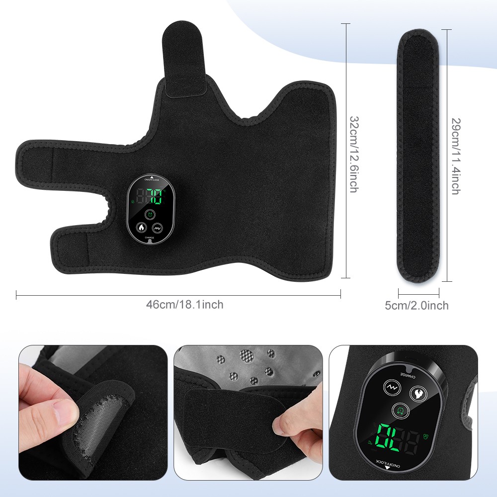1/2PCS 3000mAh Wireless Foot Massager Portable Heating Vibration Muscle Soothing