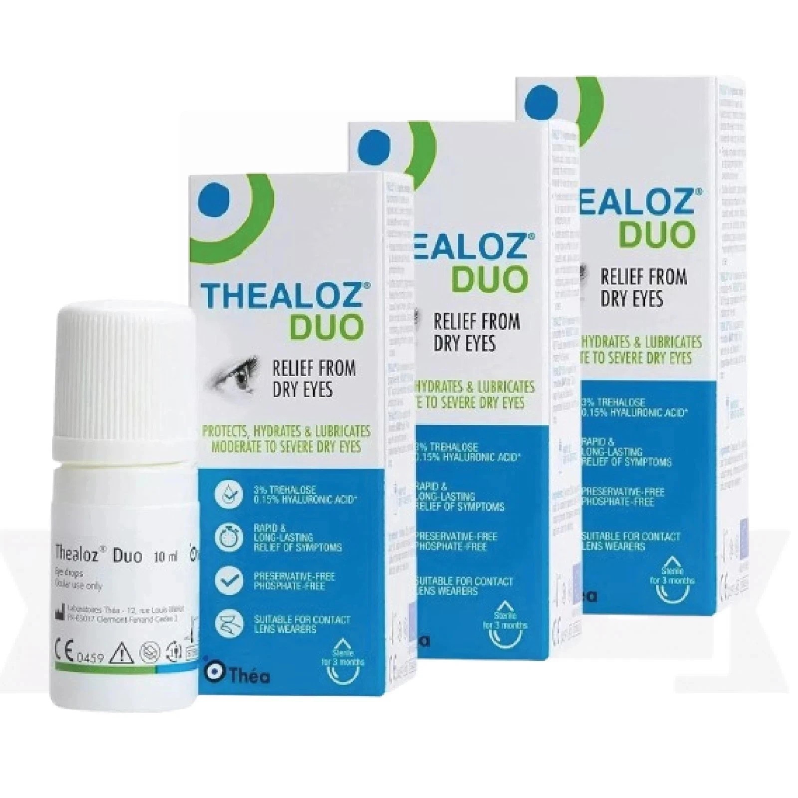 THE-@L0Z Duo 10ml Dry Eye Drops – PACK OF 3