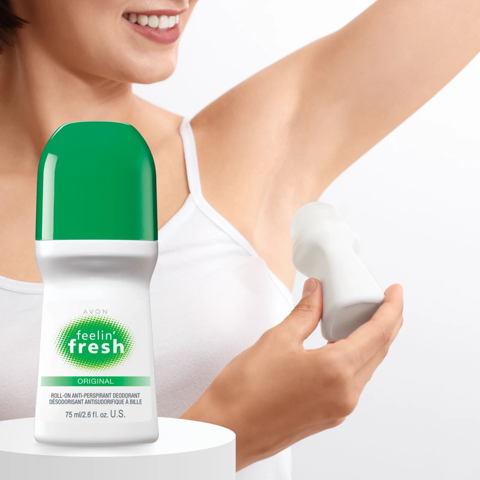 Avon Feeling Fresh Deodorant Antiperspirant Roll-On, 2.6 fl. oz (Pack of 3)