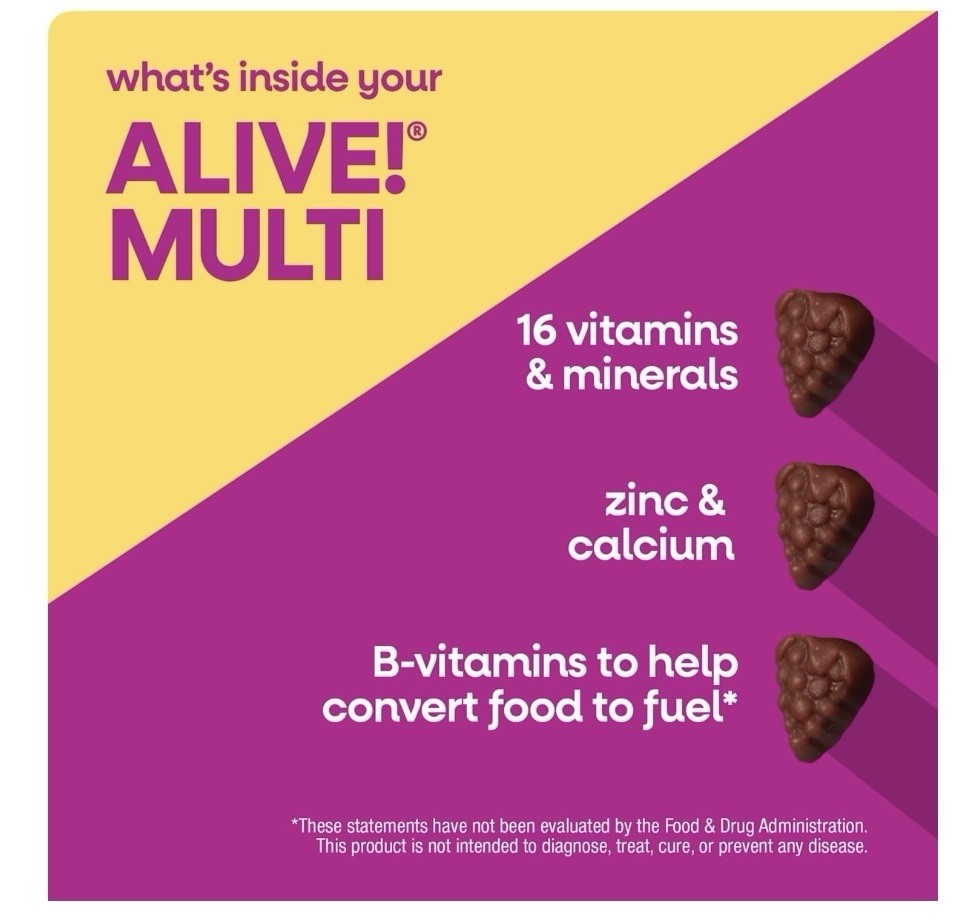 Nature’s Way Alive! Women’s Multivitamin Gummy, Daily 130 Count ..
