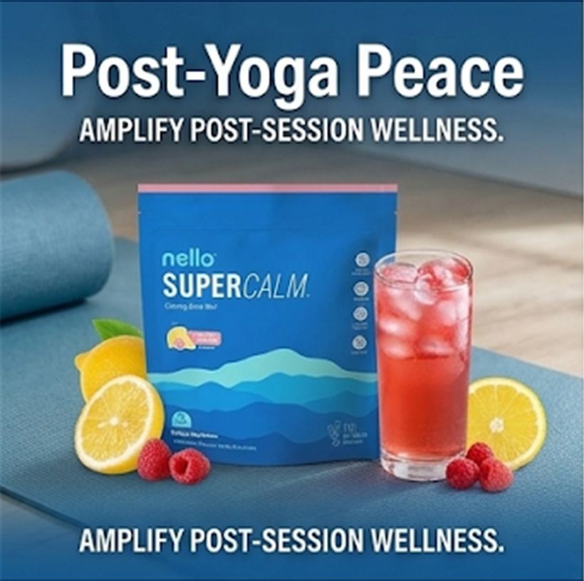 Nello Supercalm Calming Drink Mix – Raspberry Lemonade 2 Bags (40 Sticks Total)