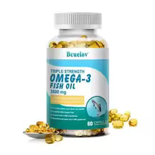 Omega 3 Fish Oil – with EPA & DHA, Supports Nervous System, Skin and Hair Health