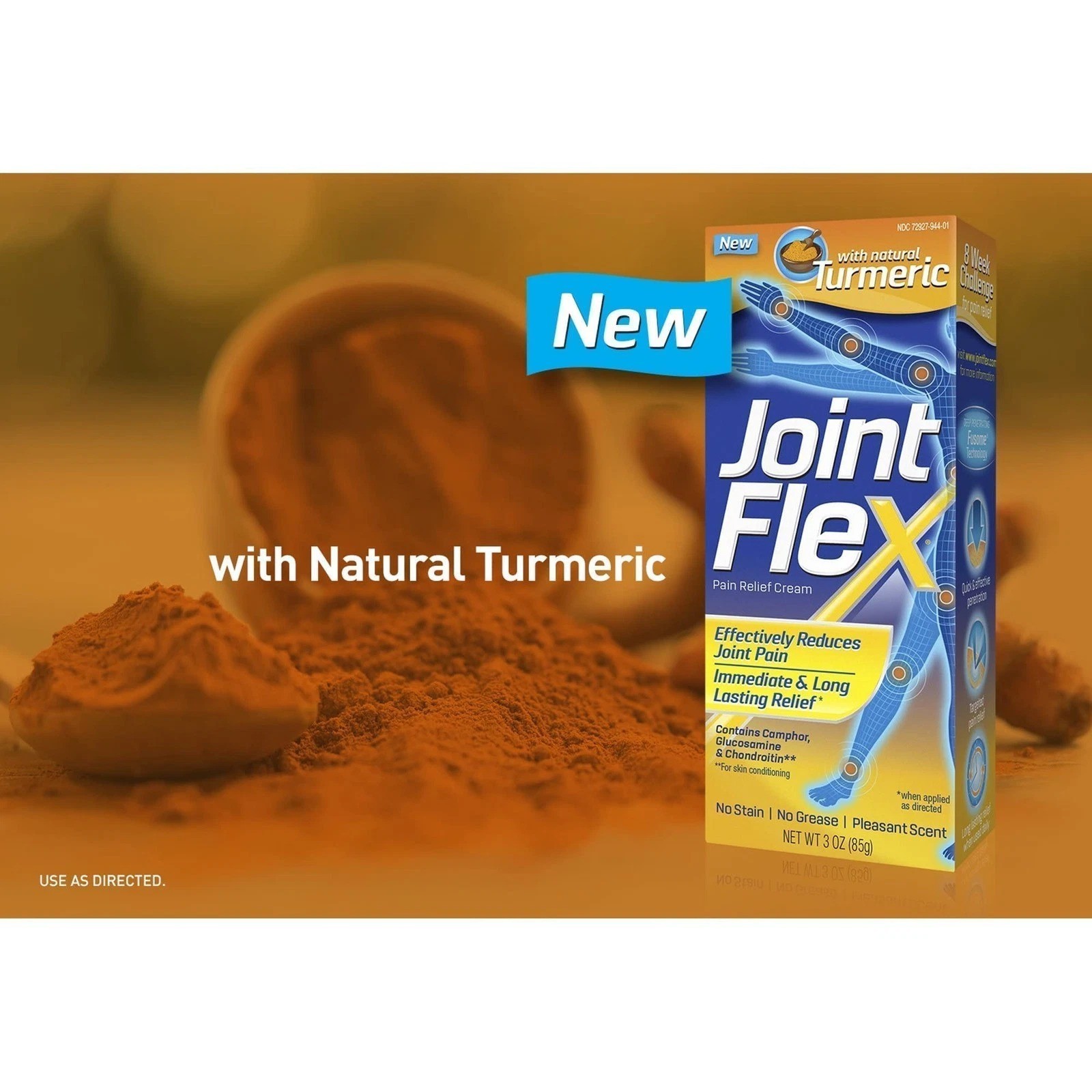 JOINTFLEX Pain Relief Cream Turmeric Arthritis Joint Pain 3oz Tube