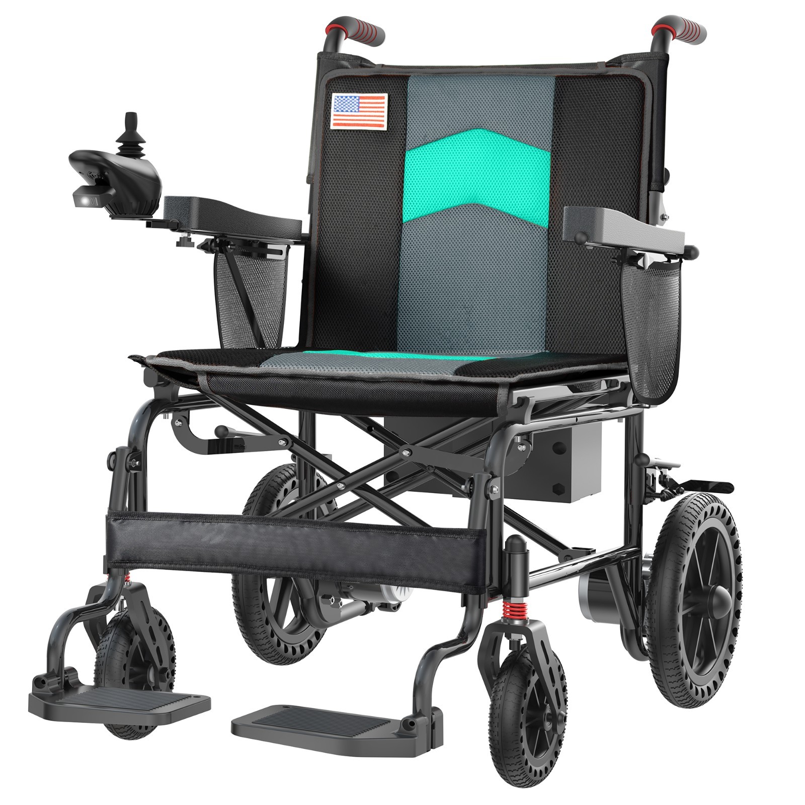 22″ Extra Wide Seat Electric Wheelchairs for Adults, 350LB Capacity, Lightweight