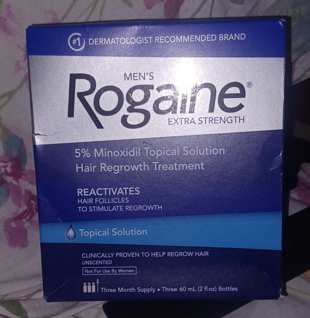 Rogaine Men’s Extra Strength 5% Minoxidil Unscented Solution 3 Month EXP:Nov2028