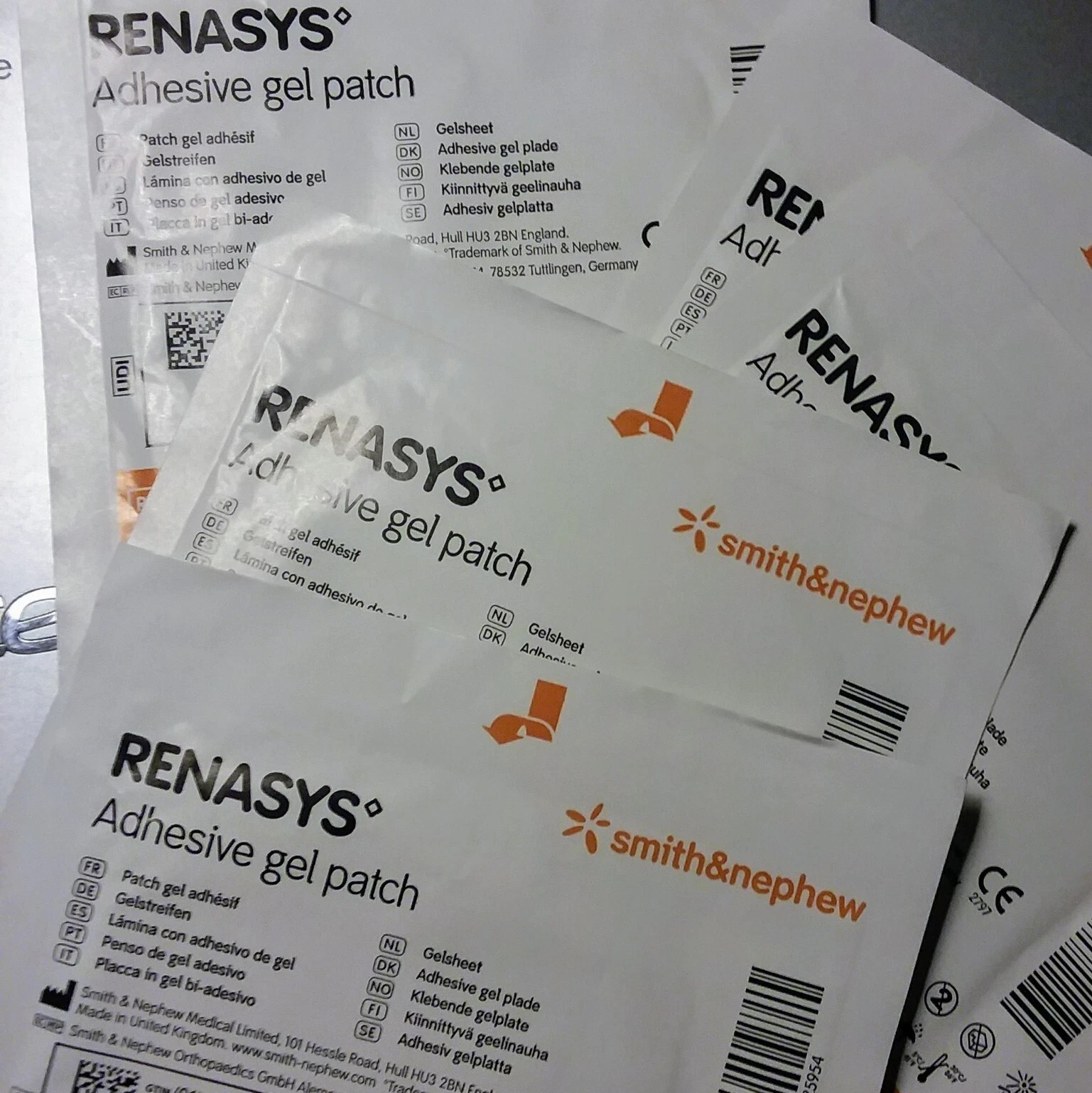 Smith & Nephew Renasys Adhesive Gel Patch, 4 in x 2.75 in, 10/Box, – 66801082