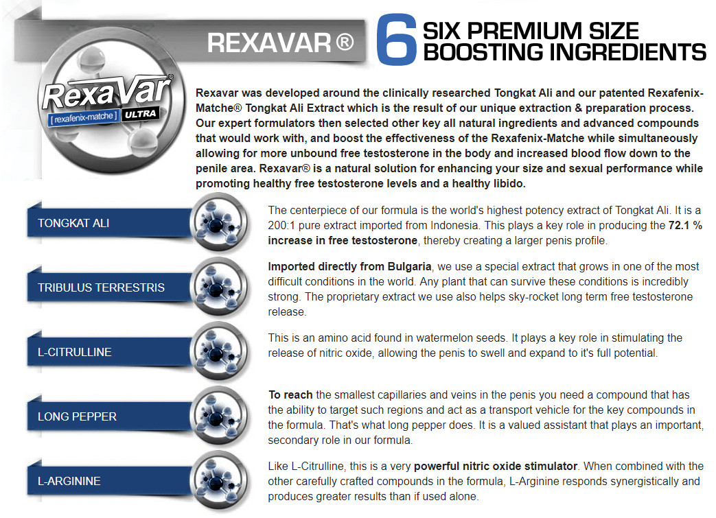 Rexavar * 7 Bottles * MFG Direct * Clinically Proven To Increase Size, Hardness