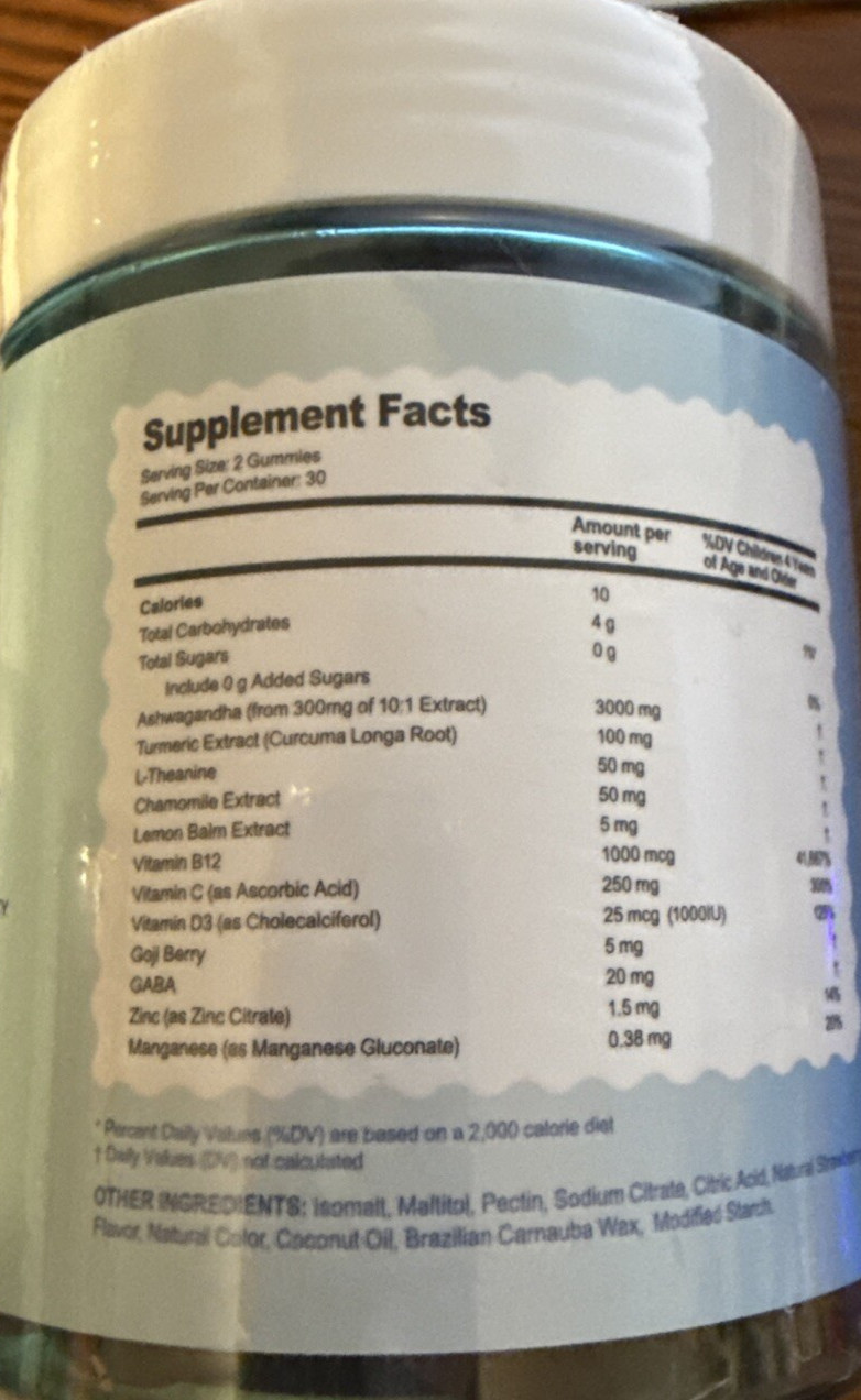 Ashwagandha Strawberry Gummies 2 Pk 60 in ea pk -2 per serv EXP 12/26 or later