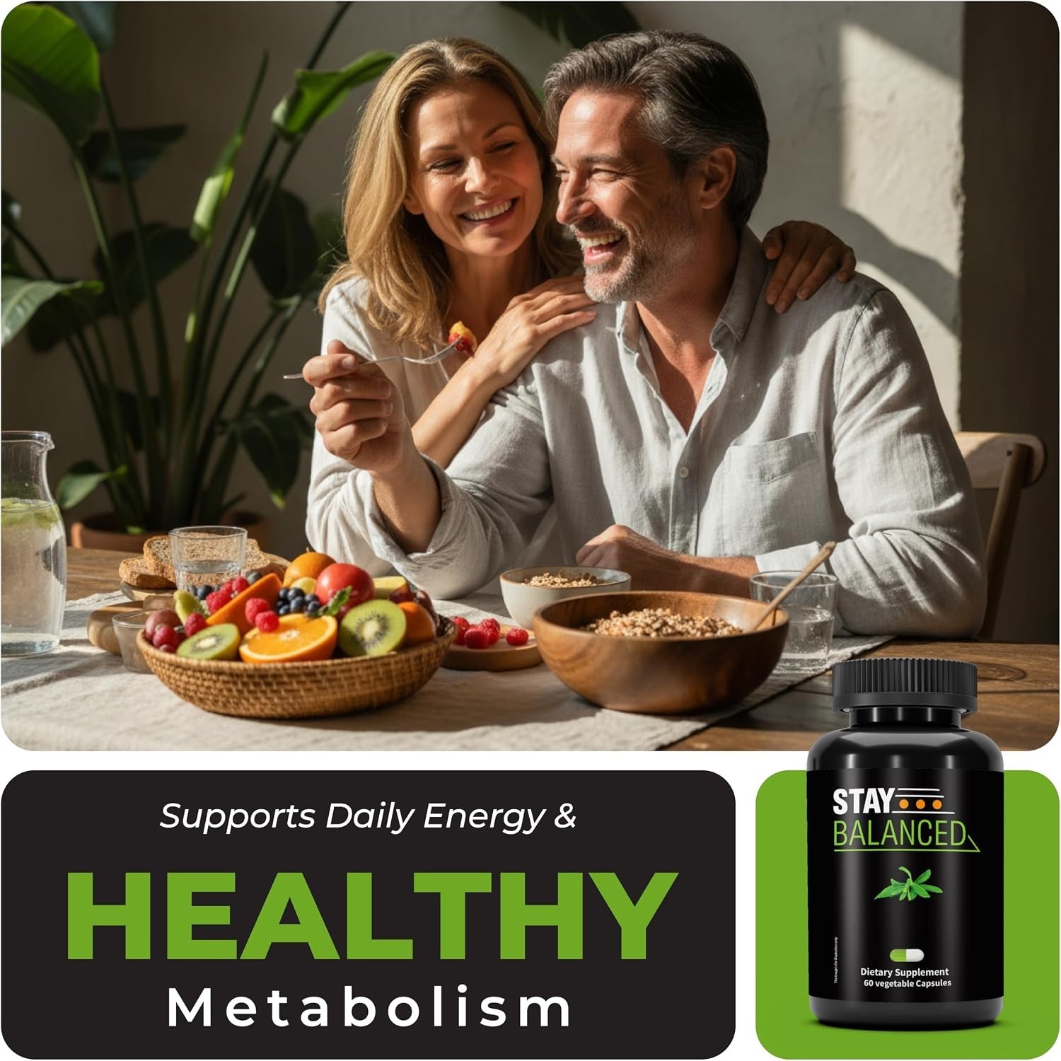 StayBalance Blood Sugar Complex 60Caps – Natural Plant-Based Wellness Supplement