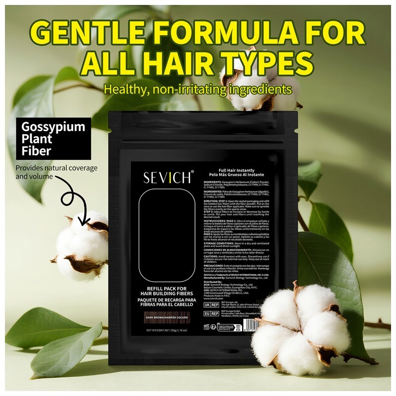 SEVICH Hair Building Fiber Hair Loss Concealer Refill Pack 25g 50g 100g FROM USA