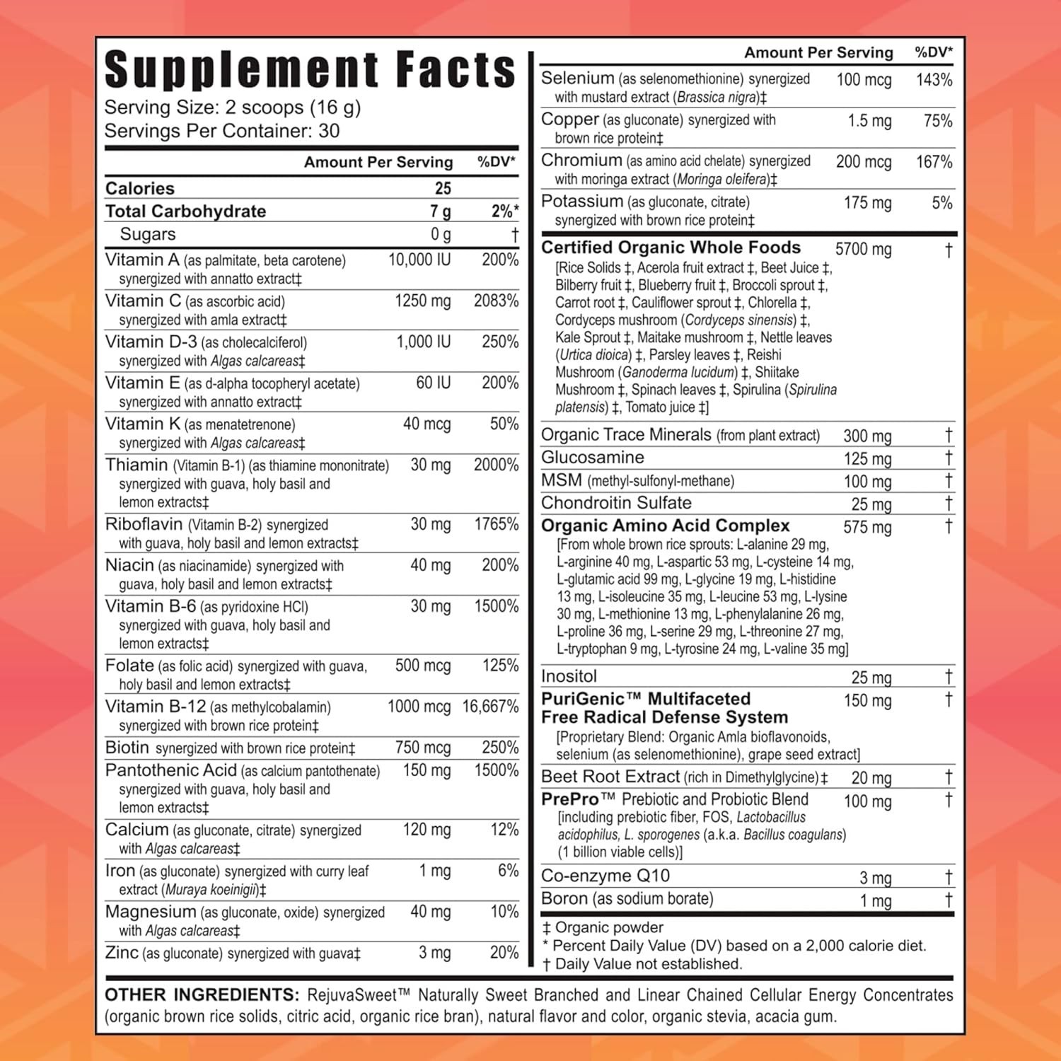 Youngevity Beyond Tangy Tangerine 2.0 Citrus Peach Infusion Canister – 480g