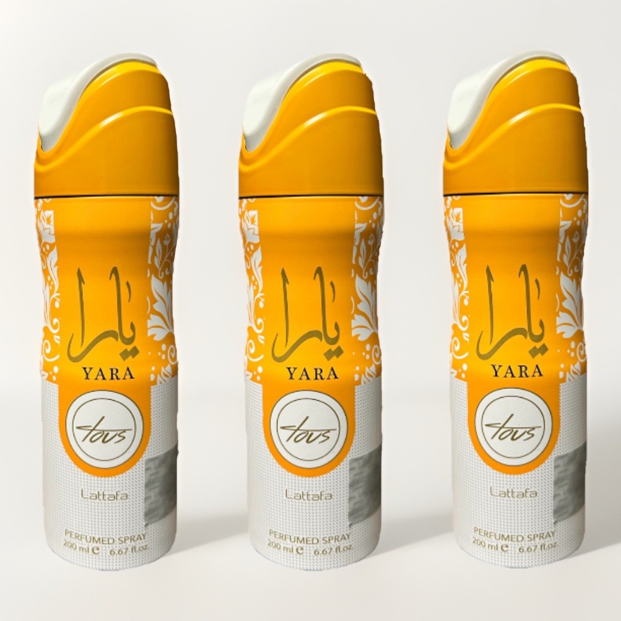 3 Pack- Lattafa Yara Tous Perfumed Body Spray 6.7 Ounce (200 ml)