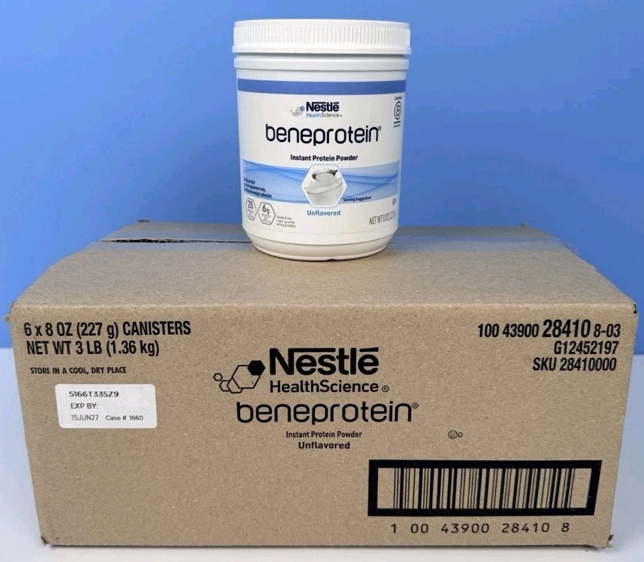 Nestle Beneprotein Protein Supplement Unflavored 8 oz – Case Of 6 – EXP 06/2027