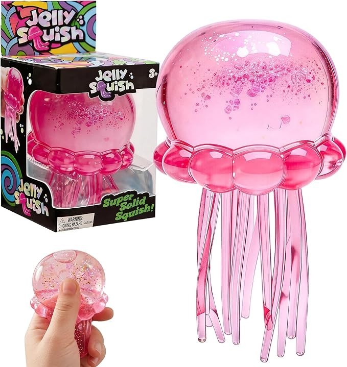 Soft Jellyfish Squeeze Stress Ball Sensory Toy Anxiety Relief Birthday Gift