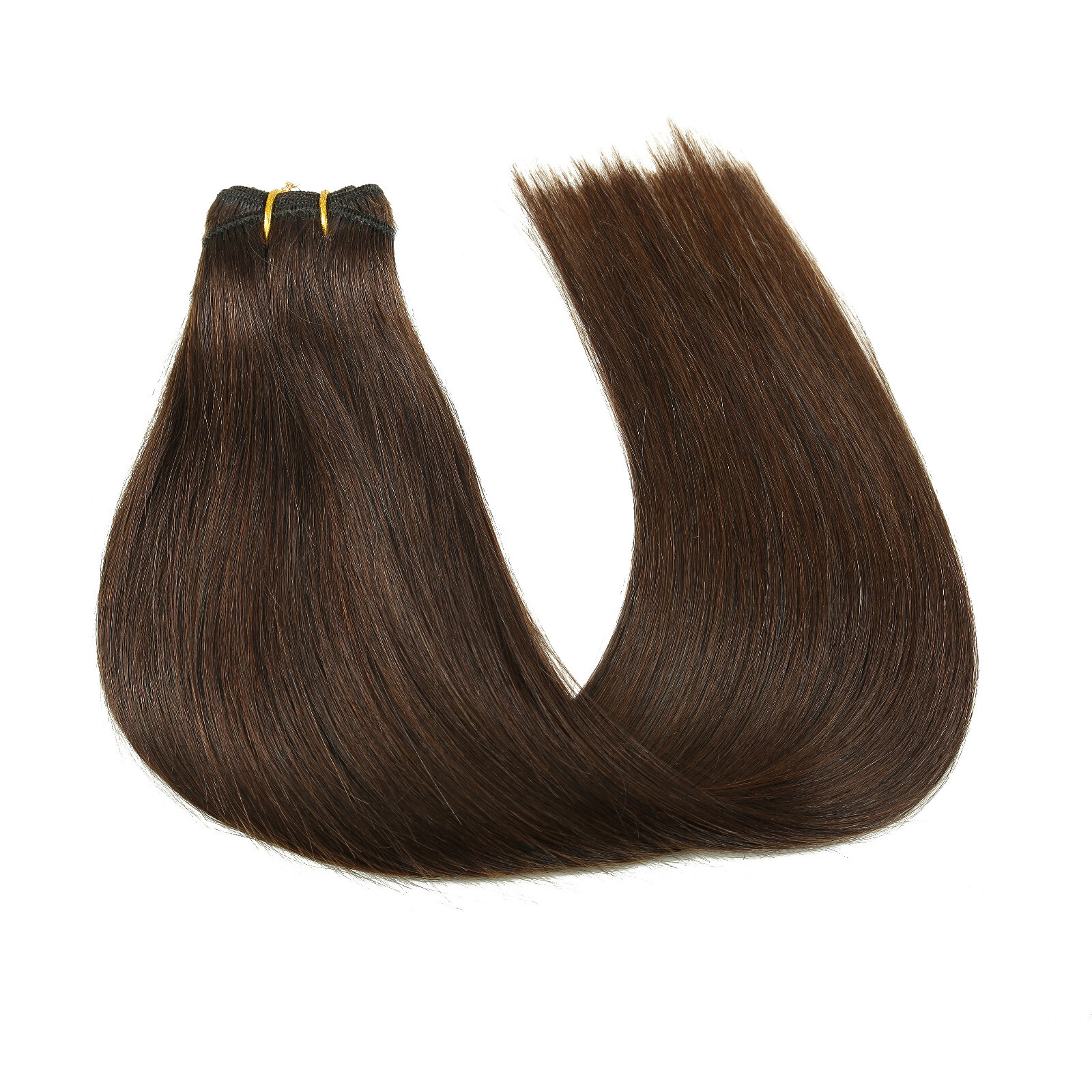 Double Weave Sew in Hair Extensions Weft Brazilian Remy Human Hair Full Head100g