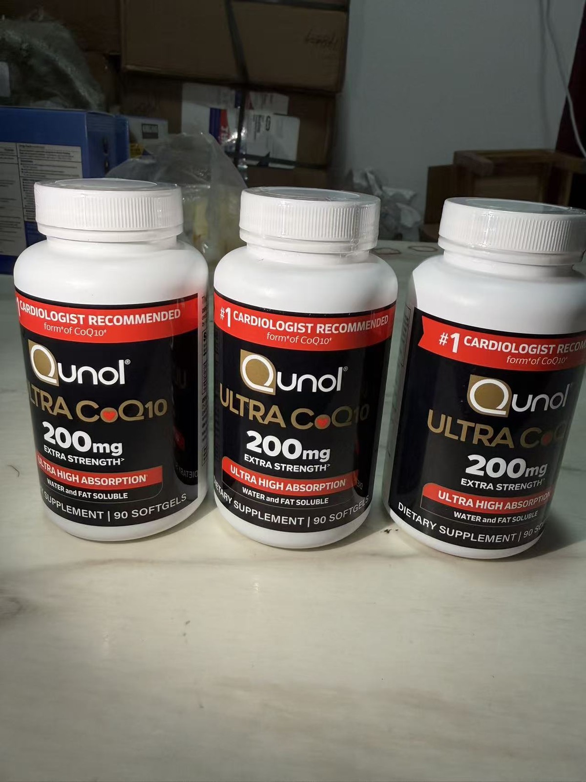 Qunol CoQ10 200mg Softgels,Ultra CoQ10- Ultra High Absorption Coenzyme Q10 of 3
